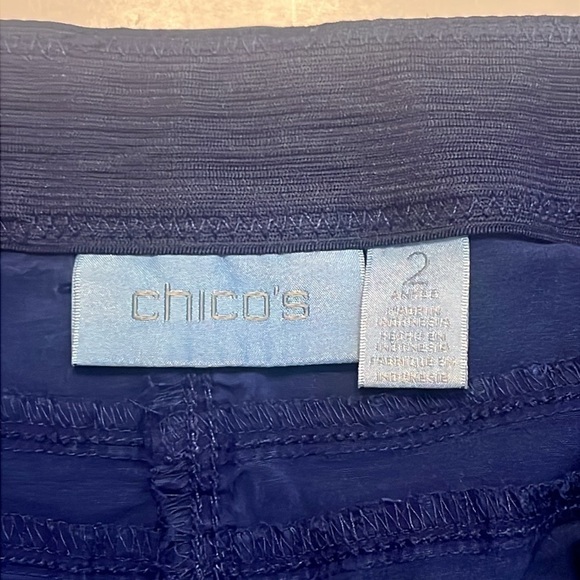 Chico's Royal Blue Casual Straight Leg Ankle Pants Chico's Size 2, US Size 12 - Picture 7 of 15